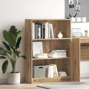 vidaXL Bokhylla ek 80x24x109 cm konstruerat trä