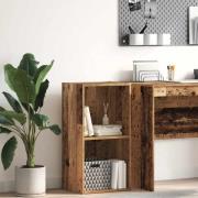 vidaXL Bokhylla åldrat trä 40x30x77 cm konstruerat trä