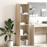 vidaXL Bokhylla sonoma-ek 40x30x152 cm konstruerat trä