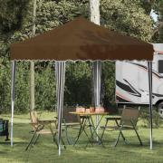 vidaXL Pop-up Partytält Taupe 195 x 195 x 245 cm Oxford Tyg