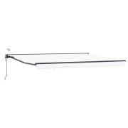 vidaXL Elektrisk Retraktabel Markis Vit 4,5 × 3,5 m