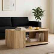 vidaXL Kaffeebord Sonoma-ek 90 x 50 x 33 cm Konstruerat trä
