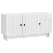 vidaXL TV-skåp Vit högglans 99 x 34,5 x 50 cm Konstruerat trä