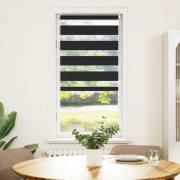 vidaXL Zebragardin 40,9x100 cm Tygbredd 36,7 cm svart