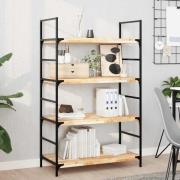 vidaXL Svävande hyllor 4 st 80x40x4 cm obehandlat massivt akaciaträ