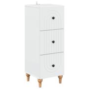 vidaXL Lådans skåp Vit 33 x 34,5 x 90 cm Konstruerat trä