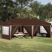 vidaXL Pop-up Partytält 575 x 288 x 245 cm Brun