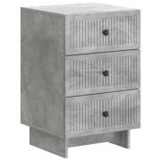 vidaXL Nattduksbord Betonggrå 43 x 41 x 66,5 cm Konstruerat trä