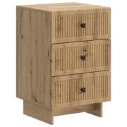 vidaXL Nattduksbord Artisan-ek 43 x 41 x 66,5 cm Konstruerat trä