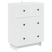 vidaXL Lådans skåp Vit 66 x 34,5 x 90 cm Konstruerat trä