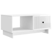 vidaXL Kaffeebord Vit högglans 90 x 50 x 40 cm Konstruerat trä