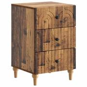 vidaXL Nattduksbord Gammalt trä 43x 41 x 66,5 cm Konstruerat trä