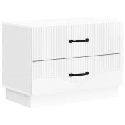 vidaXL Nattduksbord Vit högglans 62 x 34,5 x 44,5 cm Konstruerat trä