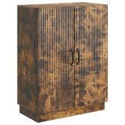 vidaXL Sideboard Rökt ek 66 x 34,5 x 87 cm Konstruerat trä