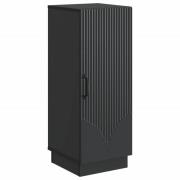 vidaXL Sideboard Svart 33 x 34,5 x 87 cm Konstruerat trä