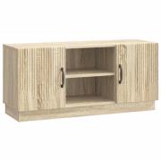 vidaXL TV-skåp Sonoma-ek 102 x 34,5 x 47 cm Konstruerat trä