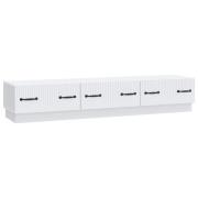 vidaXL TV-skåp med låda Vit 147 x 34,5 x 27 cm Konstruerat trä