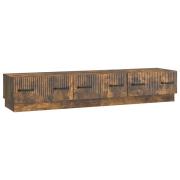 vidaXL TV-skåp med låda Rökt ek 147 x 34,5 x 27 cm Konstruerat trä