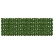 vidaXL Balkongskärm med löv Grön 300 x 100 cm Polyeten och tyg