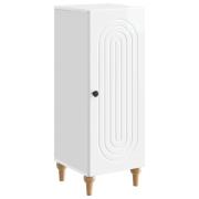 vidaXL Sideboard Vit högglans 33 x 34,5 x 90 cm Konstruerat trä