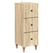 vidaXL Lådans skåp Sonoma-ek 33 x 34,5 x 90 cm Konstruerat trä
