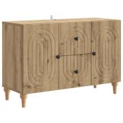 vidaXL TV-skåp med låda Artisan-ek 89 x 34,5 x 60 cm Konstruerat trä