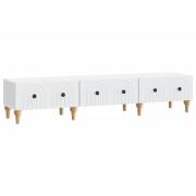 vidaXL TV-skåp med låda Vit 147 x 34,5 x 30 cm Konstruerat trä