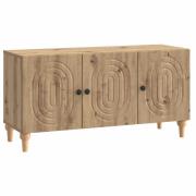 vidaXL TV-skåp Artisan-ek 99 x 34,5 x 50 cm Konstruerat trä