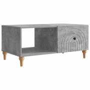 vidaXL Kaffeebord Betonggrå 90 x 50 x 40 cm Konstruerat trä
