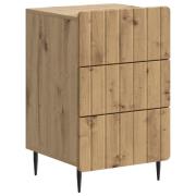 vidaXL Nattduksbord med låda Artisan-ek 43x 41 x 68 cm Konstruerat trä