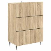 vidaXL Lådans skåp Sonoma-ek 66 x 34,5 x 92 cm Konstruerat trä