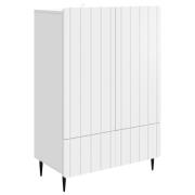 vidaXL Sideboard med låda Vit 66 x 34,5 x 97 cm Konstruerat trä