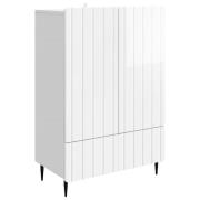 vidaXL Sideboard Vit högglans 66 x 34,5 x 97 cm Konstruerat trä