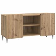 vidaXL TV-skåp Artisan-ek 102 x 34,5 x 52 cm Konstruerat trä