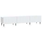 vidaXL TV-skåp med låda Vit 147 x 34,5 x 32 cm Konstruerat trä