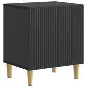 vidaXL Nattduksbord Svart 43 x 34,5 x 50 cm Konstruerat trä