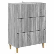 vidaXL Lådans skåp Grå sonoma-ek 66 x 34,5 x 90 cm Konstruerat trä