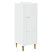 vidaXL Lådans skåp Vit 33 x 34,5 x 90 cm Konstruerat trä