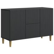 vidaXL Sideboard med låda Svart 89 x 34,5 x 60 cm Konstruerat trä