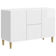 vidaXL Sideboard Vit högglans 89 x 34,5 x 60 cm Konstruerat trä