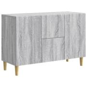 vidaXL Sideboard Grå sonoma-ek 89 x 34,5 x 60 cm Konstruerat trä