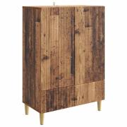vidaXL Sideboard Gammalt trä 66 x 34,5 x 95 cm Konstruerat trä