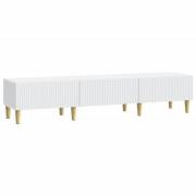 vidaXL TV-skåp med låda Vit 147 x 34,5 x 30 cm Konstruerat trä