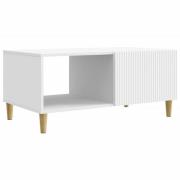 vidaXL Kaffeebord Vit 90 x 50 x 40 cm Konstruerat trä