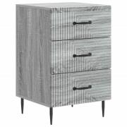 vidaXL Nattduksbord Grå sonoma-ek 43 x 41 x 66,5 cm Konstruerat trä