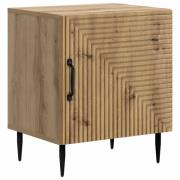 vidaXL Nattduksbord Artisan-ek 43 x 34,5 x 50 cm Konstruerat trä