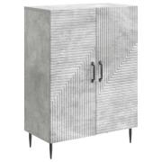 vidaXL Sideboard Betonggrå 66 x 34,5 x 89,5 cm Konstruerat trä