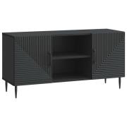 vidaXL TV-skåp Svart 102 x 34,5 x 50 cm Konstruerat trä