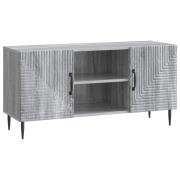 vidaXL TV-skåp Grå sonoma-ek 102 x 34,5 x 50 cm Konstruerat trä