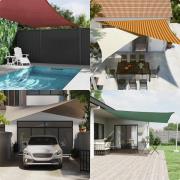 vidaXL Solskugge segel Orange och Brunt 4 x 4 m 100% polyester oxford